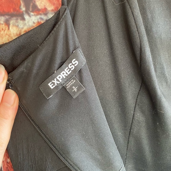 Black Express Midi dress with side slit size S - Picture 3 of 5